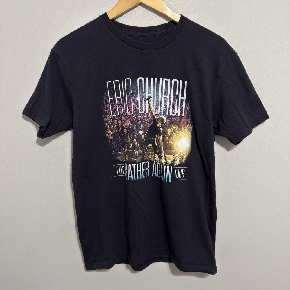 Eric Church The Gather Again Tour  Black Concert T-Shirt Men Size M